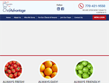 Tablet Screenshot of chefadvantage.com